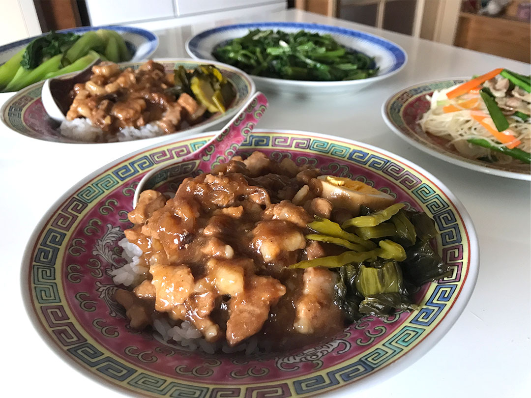 黄金のレシピ 焼きビーフンとルーローハン